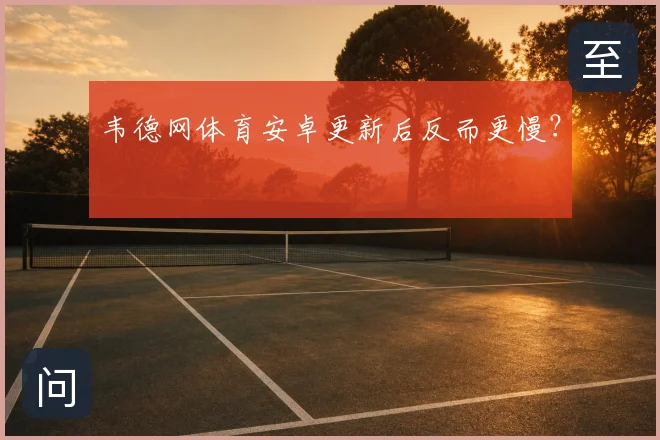 韦德网体育安卓更新后反而更慢？